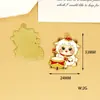 Oveja Festiva Año Nuevo Zodiaco Serie de Dibujos Animados Aleación Esmalte Colgante Llavero Accesorios Material Venta al por Mayor