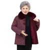 Casaco de Inverno Feminino de Veludo Faux Mink de Comprimento Médio para Mulheres de Meia-Idade e Idosas Aconchegante Lã com Forro de Veludo Espesso Roupa de Exterior Quente