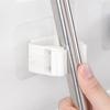 Soporte para trapeador colgante sin perforaciones, gancho para trapeador de inodoro, gancho para baño, colgador de escobas, soporte para tarjetas, soporte de almacenamiento, clip para trapeador