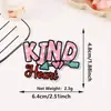 Patches bordados com frases em inglês mais vendidos internacionalmente com palavras de encorajamento, patches com adesivo termocolante para roupas e chapéus, patches decorativos