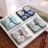 Muestra de pedido final se puede pedir bolsa de tela de brocado para regalo bolsa Wenwan estilo japonés bolsa de almacenamiento de joyas billetera plegable tela