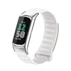Correa de Reloj Adecuada para Fitbit Charge6, Conector Metálico Charge5, Correa de Reloj Magnética de Silicona Transpirable Apta para la Piel
