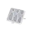 Molde de Silicona para Pendientes de Pegamento de Cristal DIY, Molde de Silicona para Colgantes de Joyería de Estrella Luna Gato Garra Gota de Agua Cuadrado