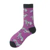 Calcetines de Poliéster para Comercio Exterior Transfronterizo de Moda Calcetas Creativas para Hombre Calcetas de Poliéster de Moda Individualistas de Venta Caliente Calcetas de Moda para Pareja de Media Pantorrilla