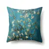 Funda de Almohada de Poliéster Estilo Nórdico ins Planta Flor Impreso Piel de Durazno Funda de Cojín Funda de Cojín de Cintura para Sofá QTA04