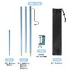 Suporte para lâmpada externa Camping Camping Supplies Suporte de iluminação dobrável portátil Suporte para pesca noturna Mercado noturno Pólo de lâmpada de liga de alumínio