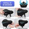 Funda de cojín de silicona para bicicleta Bicicleta de montaña Bicicleta Engrosada 3D Antideslizante Fondo Silicona Funda de asiento suave Funda de sillín