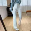 ¡Te hace ver más alto y tus piernas más largas! Jeans estrechos de pierna recta, de tiro alto, elásticos en cuatro direcciones, adelgazantes para mujer, nuevos pantalones de otoño