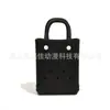 Bolsa de Praia Eva Estilo Coreano com Opções de Acessórios DIY, Bolsa de Mão, Moda Europeia e Americana, Bolsa Perfurada Fofa de Celebridade da Internet, Bolsa Transversal
