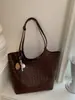 Bolso de Mimbre de Gran Capacidad para Mujer 2026 Verano Nuevo Bolso de Hombro Sencillo para el Trabajo Viaje Diario Bolso Tote