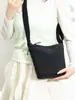 Bolso Cubo con Cremallera de Tres Capas para Mujer, Bolso de Nylon Simple y de Moda para el Trabajo, Gran Capacidad, Bolso Cruzado Ligero para Hombro