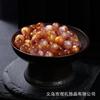 Novo Estilo Chinês Nuvem e Céu Estrelado Contas de Resina Banhadas a Ouro Contas Redondas Soltas Acessórios para Pulseira DIY Feitos à Mão Contas Redondas Iridescentes