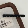 Presilha de cabelo em formato de coração com bolinhas estilo coreano, com toque de alta qualidade, presilha bico de pato simples e versátil, acessório de cabelo único