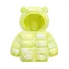 2026 Nuevas Chaquetas de Algodón con Relleno de Plumón Coloridas para Otoño e Invierno para Bebés y Niños Pequeños, Lindos Abrigos de Algodón con Diseño de Orejas para Niños y Niñas, Ropa Infantil
