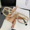 2024 Nuevo Estilo Europeo y Americano Gafas con Adorno de Diamantes Moda Caja para Gafas de Sapo Gafas de Sol Gafas de Sol con Pedrería para Hombres y Mujeres