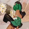 Sandalias Casuales Cómodas de Verano 2026 para Mujer Talla Grande, con Lazo, Suela Gruesa, Slip-on, Talla Única
