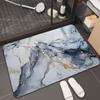 Alfombrilla absorbente de baño de diatomeas suave, antideslizante, de secado rápido, para puerta de inodoro