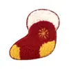 Navidad Europea y Americana Chenilla Muñeco de Nieve Hombre de Jengibre Árbol de Navidad Tela Bordada Parche Parche Sello Bordado