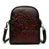 Bolso de moda de lujo ligero de alta gama para mujer, estilo chino y étnico, multicapa, adecuado para madres de mediana edad y mayores, bolso de mano para teléfono para hombro y cruzado