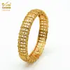 Pulsera de Aleación Chapada en Oro de Venta Caliente Novia de Dubái India Lujo Ligero para Mujer Boda Oro Arena Pulsera Joyería Al por Mayor