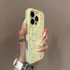 Capa de Celular Magnética Gelatinosa Duas em Uma Não Amarelante Fashion Laser com Cordão Feminina Apple 16Pm Capa Protetora para Celular