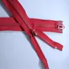 Producción a largo plazo de cremallera de resina roja cabeza automática cremallera accesorios para ropa cremallera venta al por mayor
