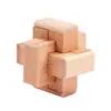 Cerradura Kongming de Mortaja y Espiga de Haya Cerradura Luban Juguete de Ocio para Niños Barril de Vino de Madera Juguete Educativo Transfronterizo para Personas Mayores