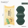 Esponja para polvo de pastel de yema de huevo personalizada mismo estilo impresión de logotipo doble cara acolchada uso dual seco y húmedo no absorbe el polvo esponja de maquillaje en polvo al por mayor