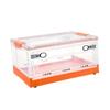 Caja de Almacenamiento para Juguetes, Caja Plegable para Libros de Estudiante, Apertura Lateral, Caja de Almacenamiento para Ropa con Ruedas, Caja de Almacenamiento para el Hogar