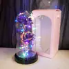 Regalo de San Valentín Cubierta Acrílica Luminosa LED Rosas para Cumpleaños de Novias Regalo del Día de la Madre para Mamá