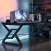 Escritorio Habitación Mesa E-sports Mesa de Estudio Escritura Mesa de Computadora con Orificio para Cables Escritorio Ampliado Mesa Engrosada Reforzada