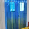 Cortina de puerta blanda para almacenamiento en frío resistencia a baja temperatura -40 no se endurece camión refrigerado PVC plástico aislante engrosado cortina de puerta cortina de cuero anticongelante