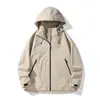 Estilo Popular de Celebridad de Internet Chaqueta de Montañismo al Aire Libre Fina de Otoño Nueva de una Sola Capa para Hombres y Mujeres Parejas Holgada Talla Grande