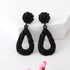 Pendientes de metal pesado con relieve geométrico de moda europea y americana, pendientes de gota exagerados con personalidad atractiva transfronteriza al por mayor