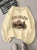 Sudaderas con Estampado de Inspiración y Viajes para Mujer Sudadera con Capucha de Cuello Redondo Vintage Sudadera de Otoño Ropa de Calle Sencilla y Cómoda