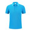 Publicidade Camisa T-Shirt Custom Polo Shirt Impressão logotipo Pure Lapel Manga Curta T-Shirt Grupo Roupas de Trabalho Bordado