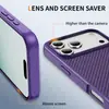Funda de teléfono magnética con un diseño de alta gama, de nicho y orientado a los negocios, con textura de fibra de carbono Kevlar, adecuada para iPhone 18 PM y disponible para personalización.