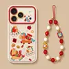Pulsera Caballo Petardo Adecuada para Funda de Teléfono Apple 17 Pro Max iPhone 18 Año Nuevo 16 Silicona 15 Festiva 14 para Mujeres