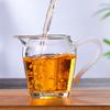 Taza de Feria de Vidrio al por Mayor con asa de color, fondo engrosado, mar de té de vidrio, dispensador de té de vidrio transparente, taza masculina con asa de jade