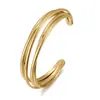 Amazon Pulsera de Aro Geométrica Creativa con Baño de Cobre Transfronteriza para Mujer, Pulsera Vintage de Moda y Sencilla Estilo Ins