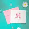 Tarjeta de felicitación creativa con sobre Día de San Valentín Acción de Gracias Tarjeta de felicitación de festividad empresarial Floristería Tarjeta con mensaje de bendición Tarjeta pequeña de agradecimiento