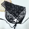 Cintura con bufanda triangular superpuesta, encaje, cinturón de cortina de trasero estilo francés para mujer, pañuelo de seda blanco, cinturón de pantalones, cinturón de corbata, fular de cintura, cortina de cintura