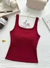 Nuevo modelo otoño e invierno 5999 # Camisola de cuello cuadrado con copas en el busto, tejido acanalado y cepillado, ropa interior para mujer de longitud media