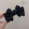 Doce Laço Preto Puxador de Cabelo Bola Celebridade da Internet Novo Grampo de Cabelo Elegante Feminino Clipe para Parte Traseira da Cabeça Acessório de Cabelo Clipe
