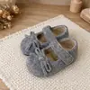Zapatos de Niña Estilo Coreano Serie miu Zapatos de Princesa con Lazo Dulce Zapatos de Lana Elegantes para Primavera y Otoño Zapatos de Cuero Versátiles para Niños