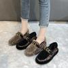 Sapatos Rasos de Bico Fino, Sapatos de Algodão para Casa com Solado Grosso de Celebridade da Internet, Sapatos Tipo Bota da Moda e Versáteis, Novos Sapatos Peludos 2025 para Mulheres, Roupa de Exterior para Inverno
