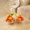 Plato de Fruta para Sala de Estar al por Mayor, Plato de Fruta de Plástico Transparente de Lujo Ligero para el Hogar con Patas Altas, Plato de Fruta para Bocadillos de Té Estilo Chino de Múltiples Capas