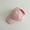 Sombrero de Verano para Niños Qiunan Estilo Nuevo Transpirable con Parte Superior Abierta Protección Solar Macaron Visera Gorra de Béisbol para Bebé