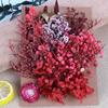 Día de la Madre Flor Eterna A5 Paquete de Material de Tablero de Flores en Relieve Marco de Fotos DIY Abanico Sombrero de Paja Material de Flores Flores Secas