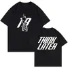 Camiseta Unisex Casual de Algodón Puro con Estampado Gráfico, Talla Europea Transfronteriza, 180g, para Hombres y Mujeres